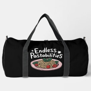 Endless Pastabilities Fun Pasta Dish Duffle Bag