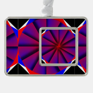 Endless Pinwheel by Kenneth Yoncich Silver Plated Framed Ornament