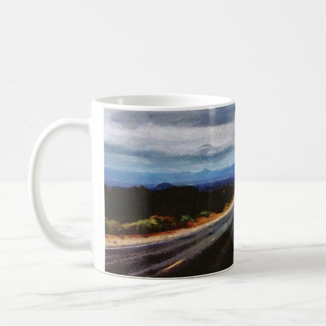 Endless Road - New Mexico. Coffee Mug (Left)