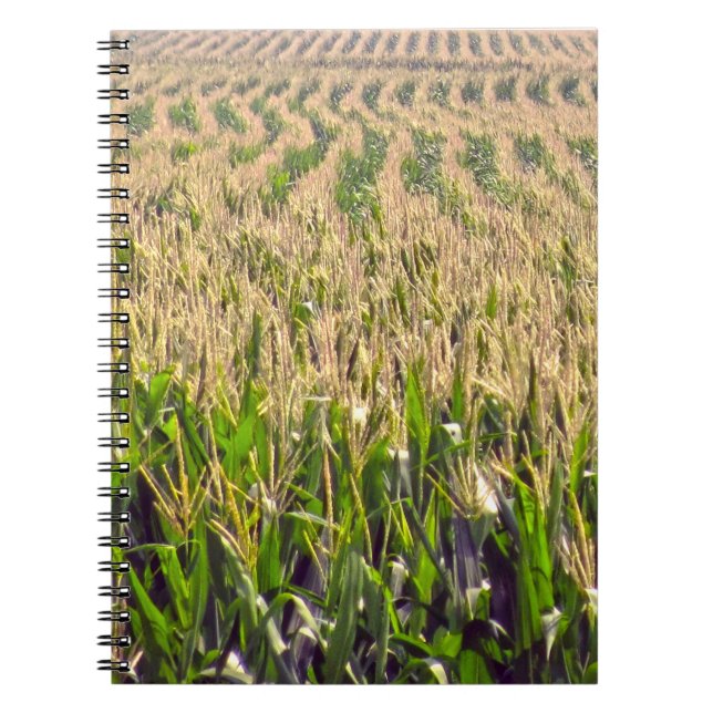 Endless Rows of Corn Spiral Notebook (Front)