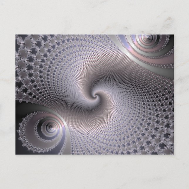Endless Spirals - Fractal Art Postcard (Front)