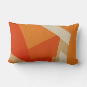 Endless Steps - in Warm Orange Lumbar Cushion