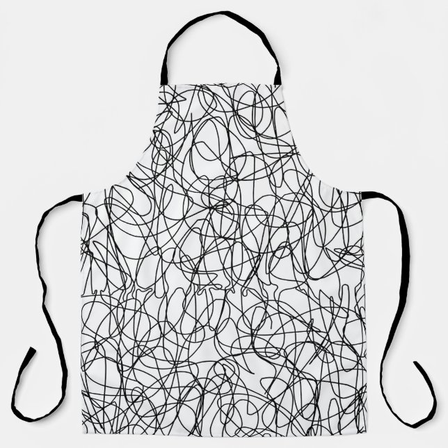 Endless String: Woven Texture Symphony Apron (Front)