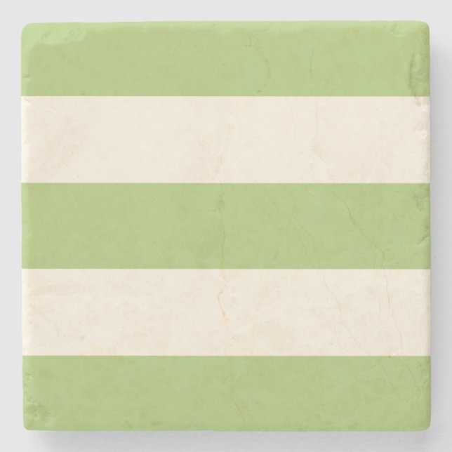 Endless Stripes Fresh Citrus Stone Coaster (Front)