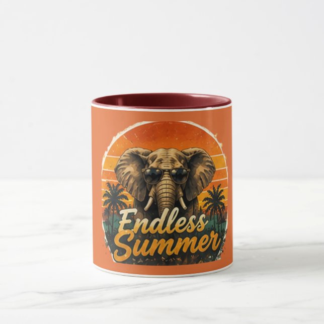 Endless Summer | Beach Vibes Graphic  Mug (Center)