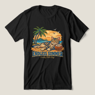 Endless Summer Cat Beach for cat lover Tri-Blend Shirt