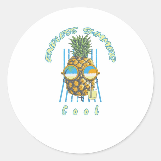 Endless Summer Classic Round Sticker (Front)