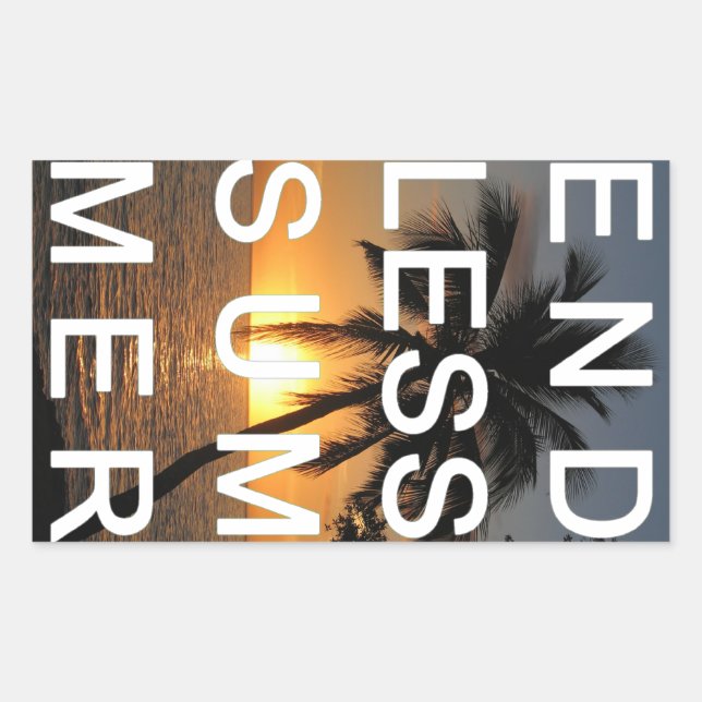 Endless Summer Rectangular Sticker (Front)