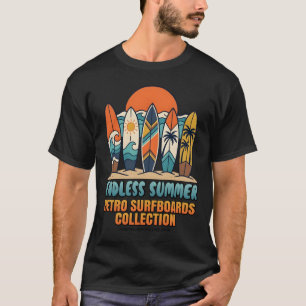 Endless Summer Retro Surfboards Beach T-Shirt