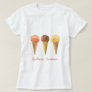 Endless Summer slogan Pastel ice-cream sorbet T-Shirt
