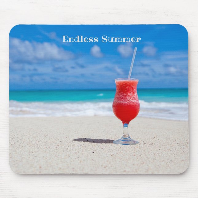 Endless Summer Tropical Beach Mouse Pad (Front)