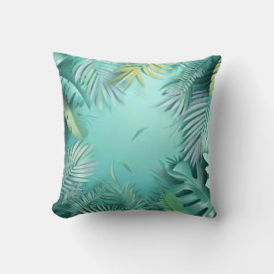 Endless Tropical Leaf Pattern Cushion