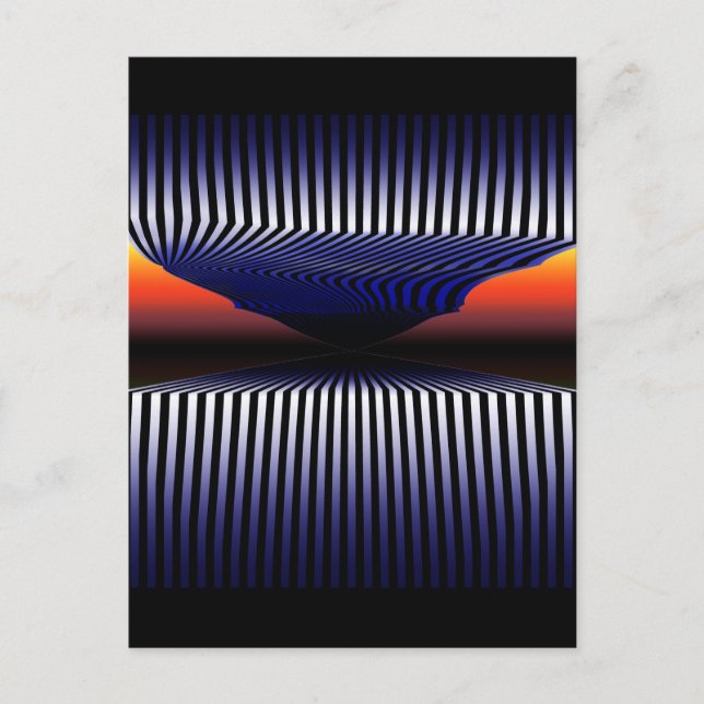 endless tunnel 3d optical illusion surrealism postcard (Front)