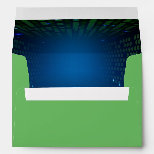 ENDLESS VIDEO GAMING Bar Mitzvah Invitation Envelope (Back (Bottom))