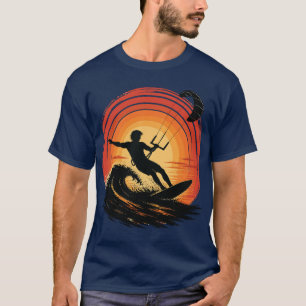 Endless Wind And Ocean Energy Kitesurf Sunset T-Shirt