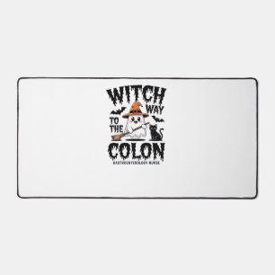 Endo Nurse Halloween Gastrointestinal Nurse Ghost  Desk Mat