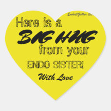 Endo Sister Hug Sticker