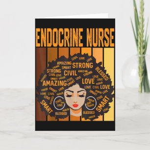 Endocrine Nurse Powerful Black History Month Black Card