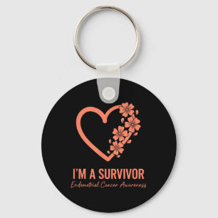 Endometrial Cancer Awareness Im A Survivor Key Ring