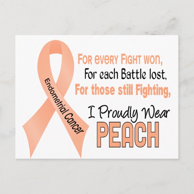 Endometrial Cancer For Every…..I Proudly Wear Peac Postcard (Front)