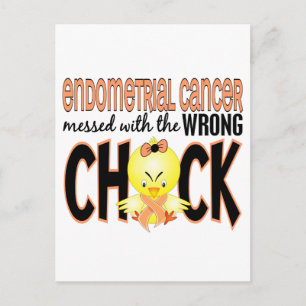 Endometrial Cancer Messed With The Wrong Chick Postcard