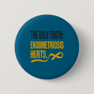 Endometriosis awareness - endometriosis 6 cm round badge