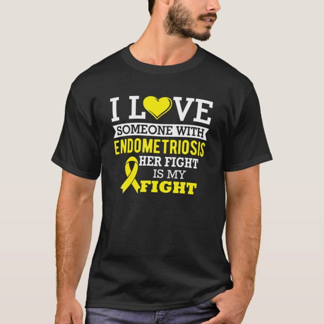 Endometriosis Awareness Gifts Her Fight Is My Figh T-Shirt (Front)