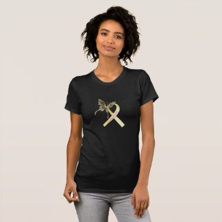 Endometriosis Awareness Ribbon Butterfly T-Shirt