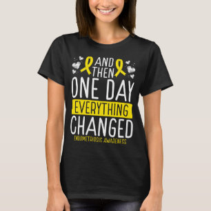 Endometriosis Awareness Ribbon Warrior Awareness T-Shirt