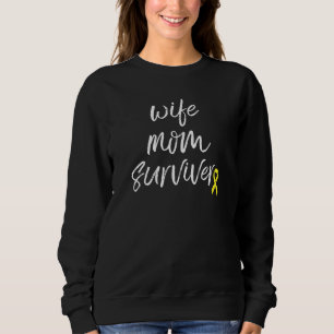 Endometriosis Awareness Yellow Ribbon Endo Wife Mo Sweatshirt