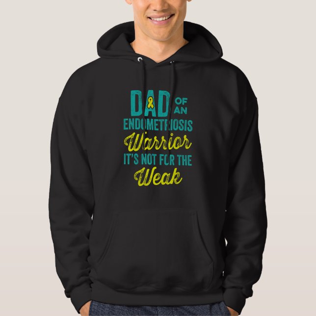 Endometriosis Endo Survivor Dad Warrior 1 Hoodie (Front)
