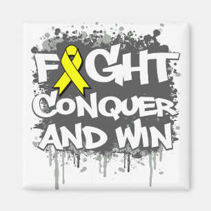 Endometriosis Fight Conquer and Win Magnet