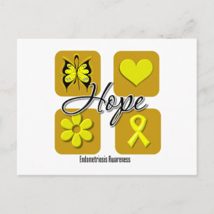 Endometriosis Hope Love Inspire Awareness Postcard