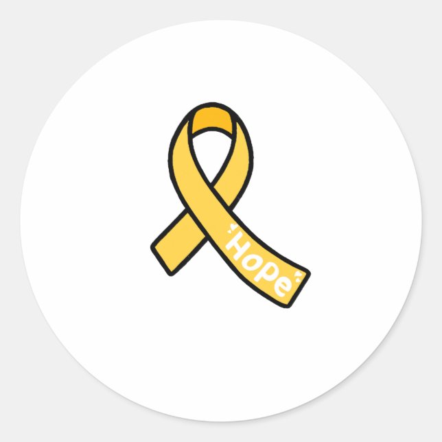 Endometriosis Ribbon  Classic Round Sticker (Front)