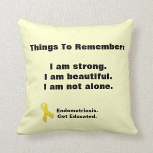 Endometriosis:  Things To Remember pillow