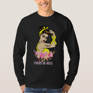 Endometriosis Warrior Unbreakable Arm Tattoo Stron T-Shirt