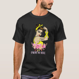 Endometriosis Warrior Unbreakable Arm Tattoo Stron T-Shirt