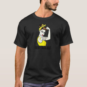 Endometriosis Warrior Unbreakable Awareness Ragl T-Shirt