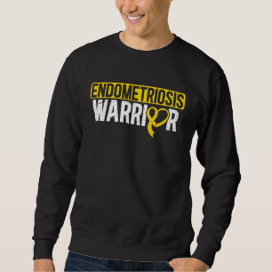 Endometriosis Warrior Yellow Ribbon Endo Awareness Sweatshirt