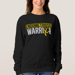 Endometriosis Warrior Yellow Ribbon Endo Awareness Sweatshirt