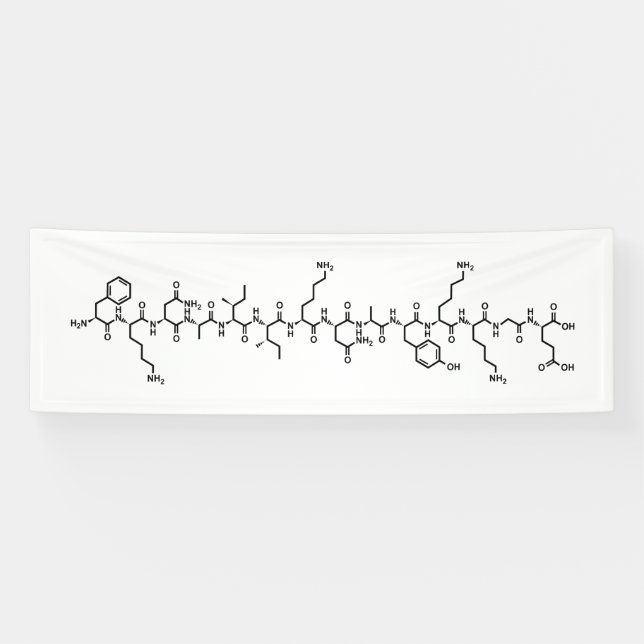 endorphin hormone chemical formula symbol science banner (Horizontal)