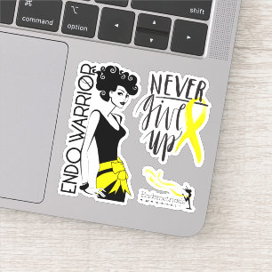 ENDOWARRIOR NEVER GIVE UP Vinyl Sticker