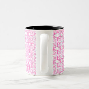 Endpaper Book Pattern Two-Tone Coffee Mug