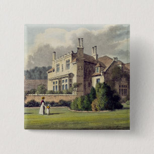 Endsleigh, from Ackermann's 'Repository of Arts', 15 Cm Square Badge