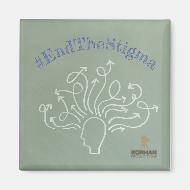 #EndTheStigma Korman Productions YouTube Channel  Magnet (Front)