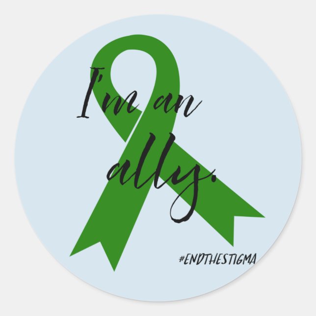#EndtheStigma - Mental Health Awareness Stickers (Front)