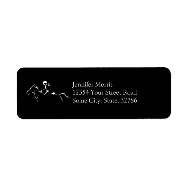 Endurance Horse Return Address Label (Front)