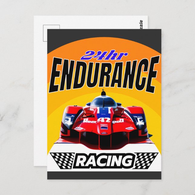 ENDURANCE RACING POSTCARD (Front/Back)
