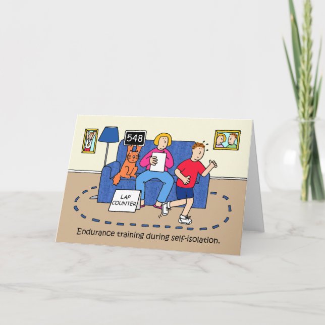 Endurance Training During Self-isolation Card (Front)