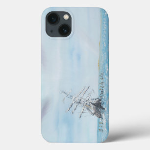 Endurance trapped by the Antarctic Ice. Painted iPhone 13 Case